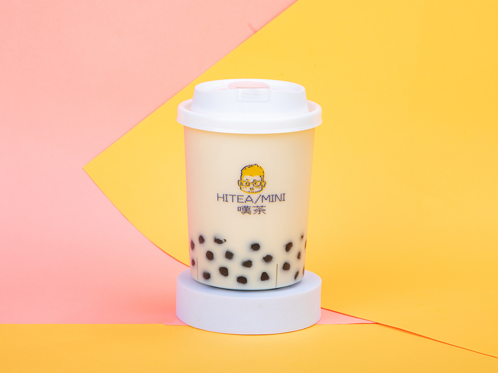 Tapioca black milk tea (Caliente)
